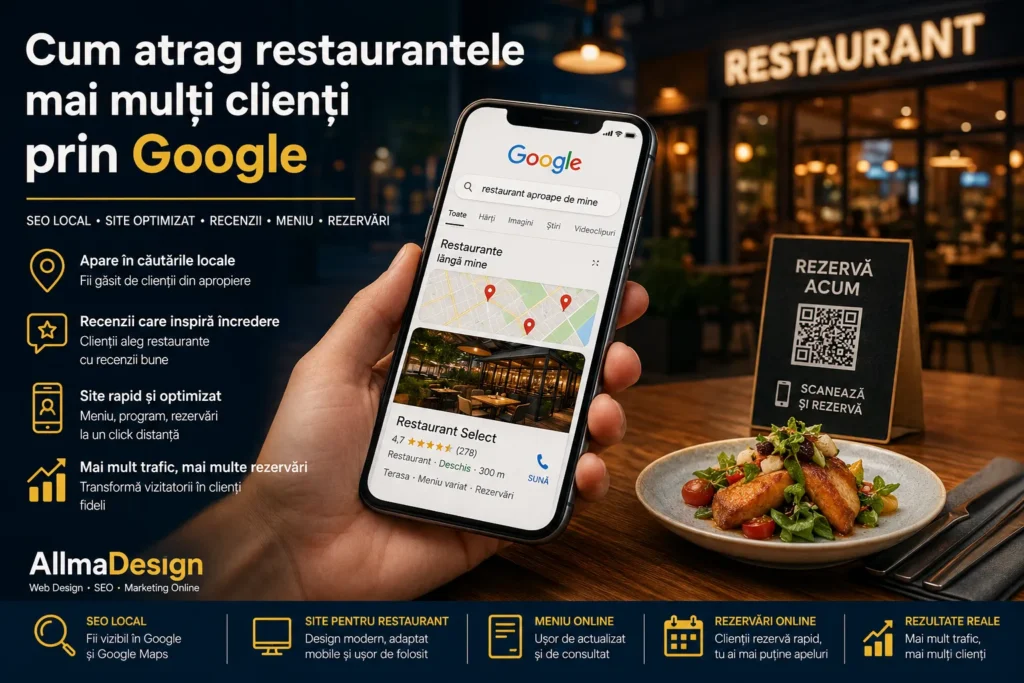 Cum atrag restaurantele mai mulți clienți prin Google: ghid complet de SEO local și promovare online